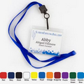 1/2" Nylon Name Tag Lanyard w/ Slim J-Hook (Blank)